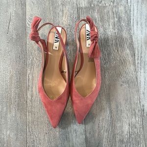 Zara size 38 kitten heels